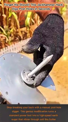 Forget the Shovel! This Jackhammer Hack Digs Post Holes in Seconds