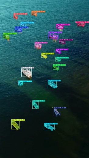 AI Just Tracked 20+ Boats in Seconds 🤯🚤 | Future of Surveillance! #Shorts #shorts