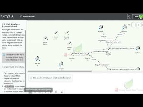 Network + 11 1 6 Lab Configure ScreenedSubnets Testout