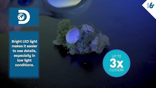 Discovery 3x LED Magnifying Glass