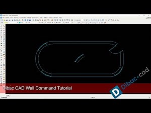 Dibac CAD Design Curved Wall Basic Modeling Tutorial For Beginner