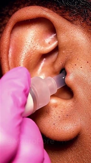 This Ear Blackhead Comes Out PERFECTLY 😳 | Vacuum ASMR