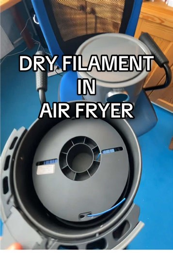 Drying 3D Printing Filament Using an Air Fryer