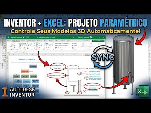 Autodesk Inventor Excel Parametrization Tutorial - Dynamic BOM & 3D Model Updates