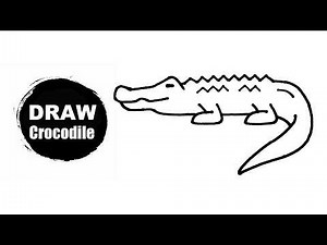 How To Draw A Crocodile Step By Step Easy | Crocodile Drawing Tutorial