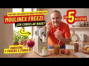 Moulinex Freezi: frozen desserts in 20 MIN… without pre-freezing anything? 🤯 Ice cream and slushi...