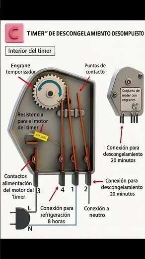 cómo conectar un timer #refrigeración #timer #neveras
