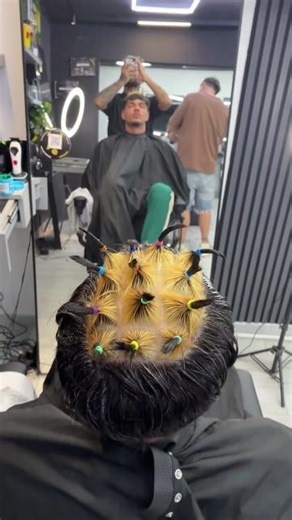 🔥 Complete hair makeover ✂️\nBefore and after 😳 Check out the result 🔥\nProfessional hair coloring