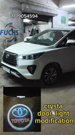 Toyota Innova crysta door welcome light modification upgrade #shorts #