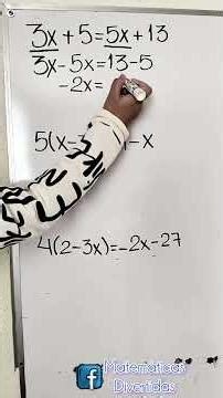 ecuación lineal #matematicas #mathematica #maths