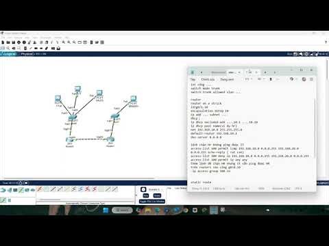 Triển khai mô hình doanh nghiệp nhỏ trên Cisco Packet Tracer