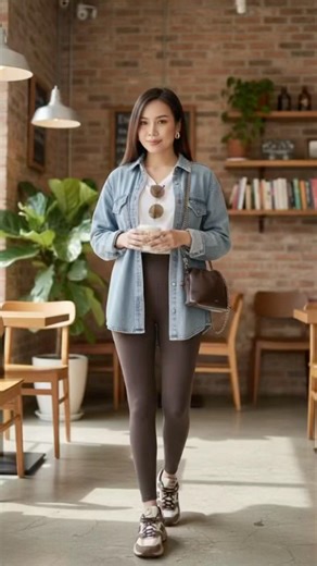 Denim shirt outfits💙 #ootd #winterfashion #ootdguide #outfitconsira #denimshirts #outfitideas