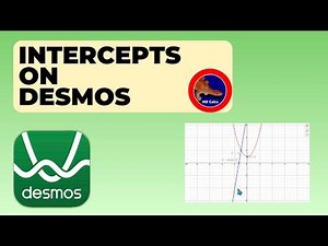 How to calculate and use Intercepts on the Desmos Online graphing calculator