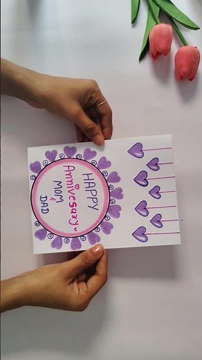 DIY Anniversary Card Idea for Your Special Someone! ❤️ #Shorts #DIY #Anniversary