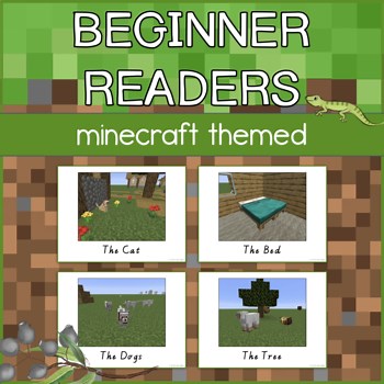 Beginner Readers with Minecraft Theme Decodable and with Sight Words