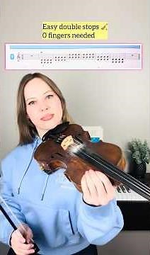 Easy Double Stops for Beginners 🎻 (Start with Open Strings)