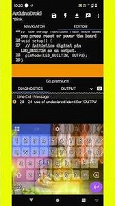 How to make a code and install it into Arduino nano, from phone 📱 with Arduino droid app ©️