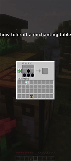 how to #craft a #enchantingtable #minecraft #minecraftshorts #tutorial