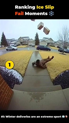 Ranking Ice Slip Fail Moments #shorts