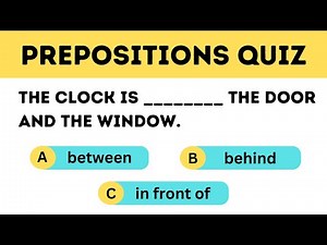 Prepositions Quiz - (Beginner Level) | Grammar Quiz