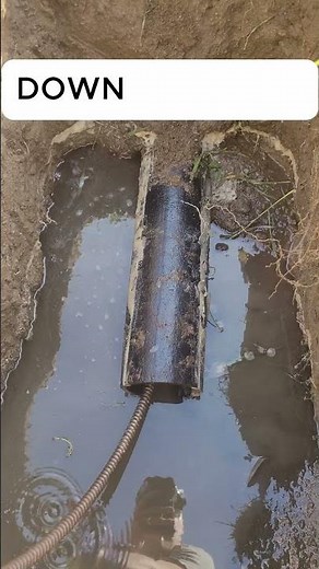 🚿 Snaking a 4” Sewer Main – Fix That Clog Fast! 💨#plumbing #shorts #diy