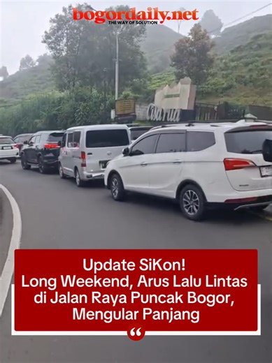 Update Arus Lalin Puncak Bogor 3 Mei 2026