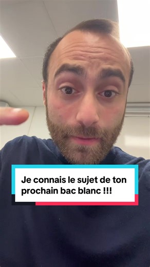 Prépare-toi pour le bac blanc de maths !