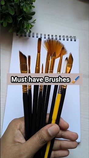 Must-Have Brushes for Every Artist! 😍 | Best Painting Tools for Beginners #shorts