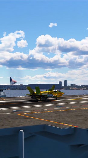 Amazing F-35B Hover landing on Aircraft Carrier in New York #aviation #usa #f35 #newyork #videogame | US Aviation TV