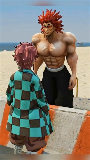 Team Goku Vs Team Baki 😱😱 #gta5 #anime #shorts