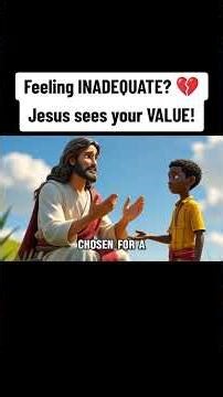 "Feeling NOT ENOUGH? 💔 Jesus Says You ARE!" "Do you ever feel like you're just not good enough? 😔