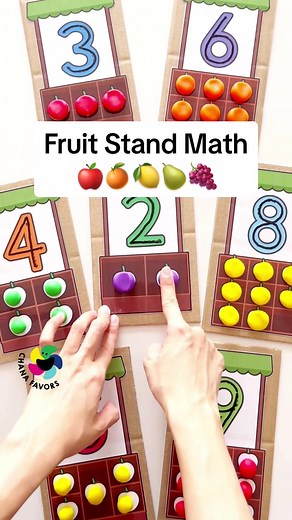 Fruit Stand Math Printable Activity for Kids