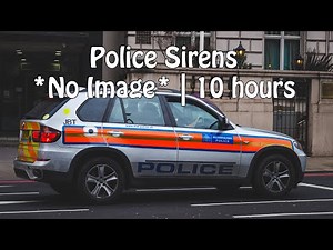 Police Siren's *Black Screen* | 10 Hours | Sleep Sounds