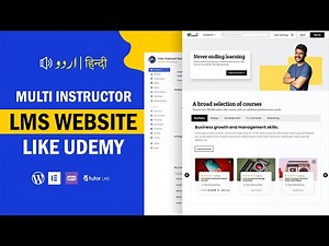 Create Online Courses, LMS Website like Udemy with WordPress & Tutor LMS - Urdu & Hindi - 2022