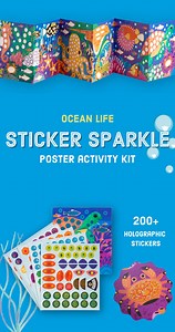 Make a splash!  The Ocean Life Sticker Sparkle Kit is filled with colorful sea creatures and shiny foil stickers that let kids dive into hands-on creativity. Perfect for quiet time, travel, or anytime they’re dreaming of the deep blue sea.  https://www.mudpuppy.com/products/ocean-life-sticker-sparkle-poster-activity-kit?_pos=2&_psq=ocean%20life&_ss=e&_v=1.0&utm_content=sked_681a4f1638c3bea7f5df59f6&utm_medium=social&utm_name=sked&utm_source=facebook | Mudpuppy | Facebook