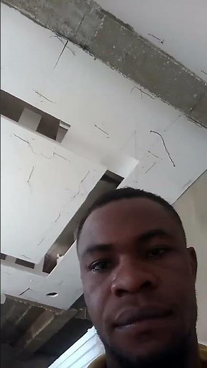 Installation of polystyrene ceiling