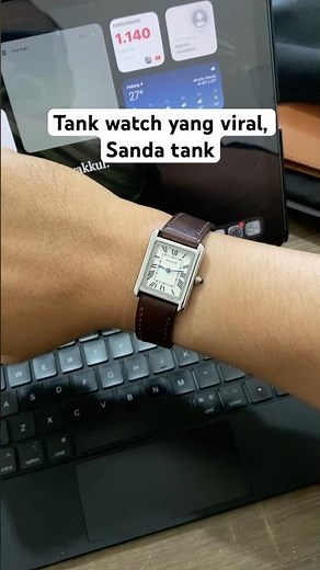 Sanda Tank watch. Classic luxury homage of Cartier.