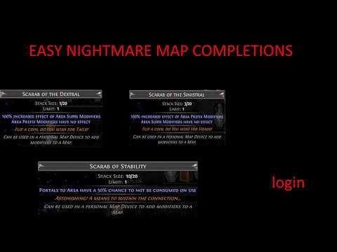 3.28 mirage | new scarabs sinistral / dextral / stability | super easy nightmare map completions