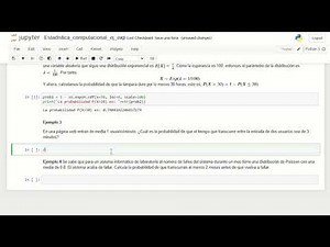 ¿CÓMO calcular PROBABILIDADES con python? | Distribución EXPONENCIAL | ESTADISTICA COMPUTACIONAL
