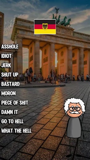 Learn Bad Words In German. #germanlanguage🇩🇪 #fyp #learngerman #deutsch #german