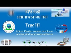 EPA 608 Technician Certification Test (type III)