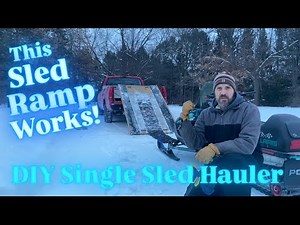 Simple Snowmobile Loading Ramp that Works!