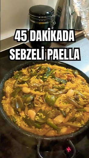 Vegetable Paella in 45 Minutes #Spain #paella #vegan #vegetarian #recipe