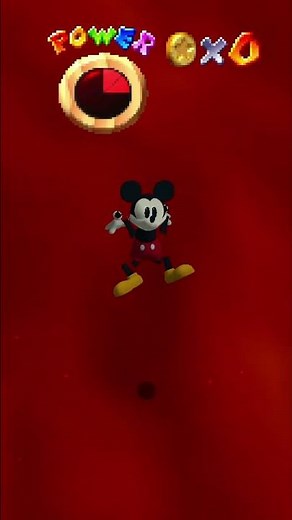 Mickey Mouse Falls in LAVA #sm64 #mario #supermariobros #shorts #mariobros #mickeymouse #mickey