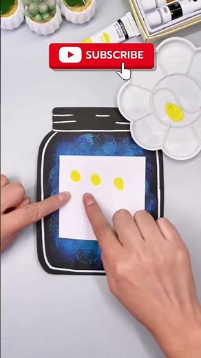 Firefly Drawing for Room Decor ✨ | Easy Craft #ShortVideo