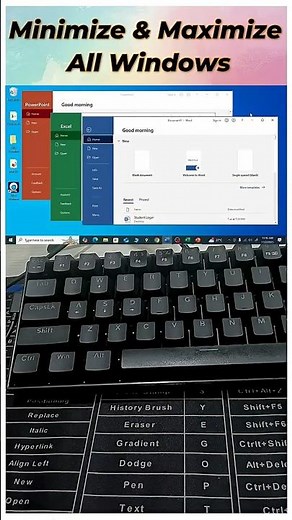 Amazing Windows Shortcut! Instantly Show Desktop with Win + D 😱💻 | Windows Tips #Shorts