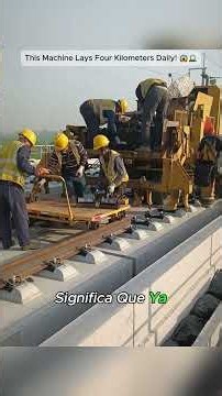 China's Giant Machine Lays 4 KM of Track Daily! 😱🚆