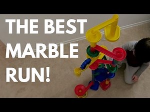 THE BEST MARBLE RUN FOR KIDS! // MARBLEWORKS Marble Run Review!