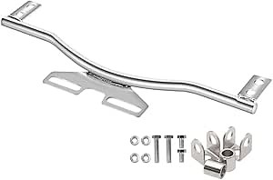 Joyzan Motorcycle Passing Light Bracket, Driving Pass Head LED Lamp Spotlight Mount Bar Kit Spot Fog Turn Signals Front Lighting Universal Aluminum Alloy Metal Holder Clamp Accessories Set Replacement