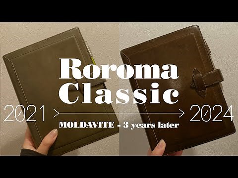 システム手帳｜ロロマクラシック｜ロロマレザー（稼働4年目突入）の経年変化を記録する回｜モルダバイト（おまけでダークブラウン/グリーン/アージェント/エスメラルダ）